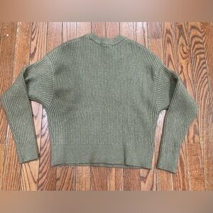 Elodie Sage Ribbed Women's Sweater